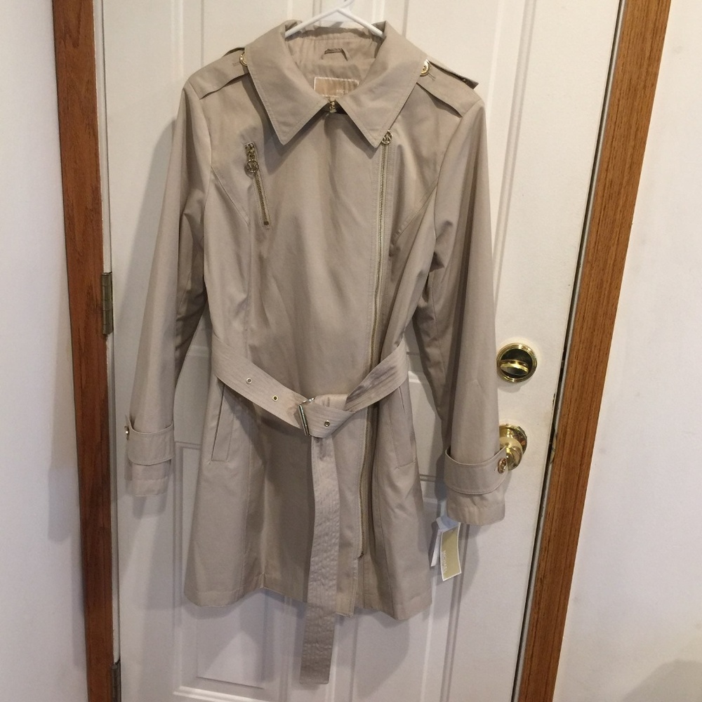 Michael Kors Zip Up Trench Coat NWT